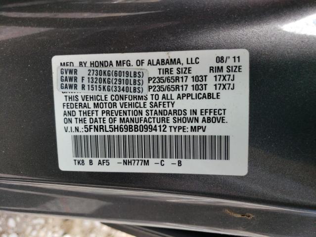 Photo 14 from auction – 2011 HONDA ODYSSEY EX with VIN 5FNRL5H69BB099412