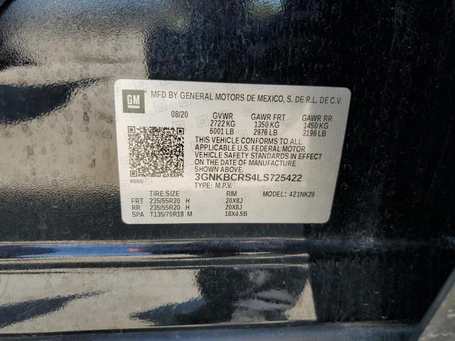 Photo 14 from auction – 2020 CHEVROLET BLAZER 2LT with VIN 3GNKBCRS4LS725422