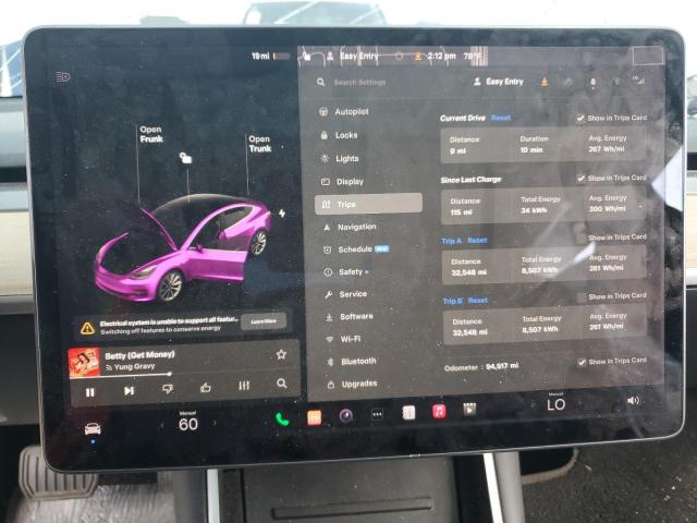 Photo 9 from auction – 2018 TESLA MODEL 3 with VIN 5YJ3E1EB3JF088981