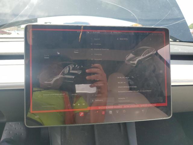 Photo 9 from auction – 2022 TESLA MODEL 3 with VIN 5YJ3E1EA6NF243892