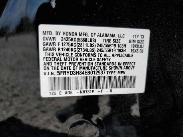 Photo 14 from auction – 2014 ACURA MDX ADVANC with VIN 5FRYD3H84EB012937