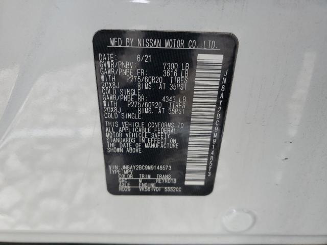 Photo 14 from auction – 2021 NISSAN ARMADA SL with VIN JN8AY2BC9M9148573