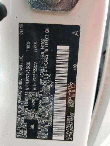 Photo 14 from auction – 2016 TOYOTA SEQUOIA PL with VIN 5TDDW5G10GS141069