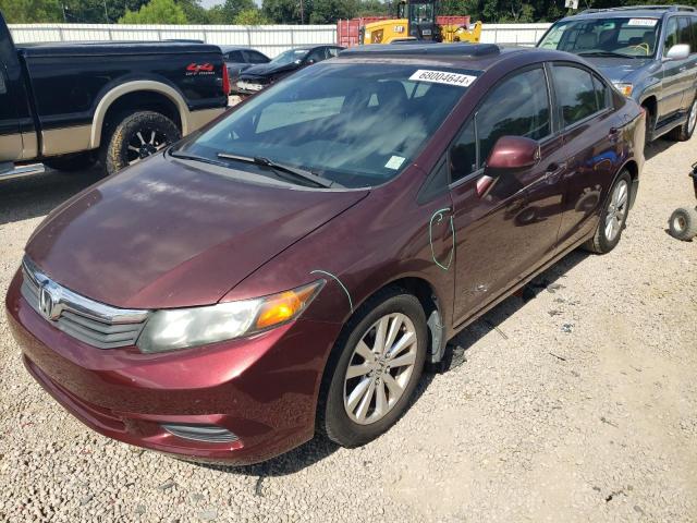 HONDA CIVIC EXL 2012 with VIN 19XFB2F90CE045120 - Photo from auction