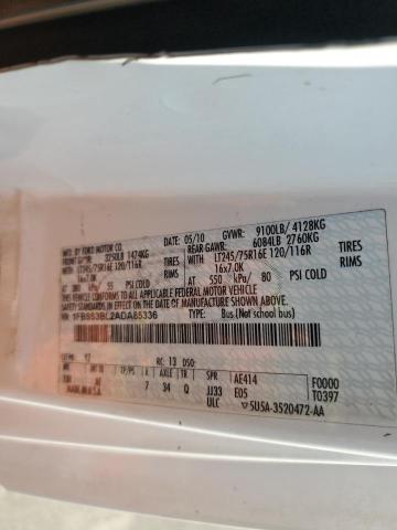 Photo 14 from auction – 2010 FORD ECONOLINE with VIN 1FBSS3BL2ADA85336