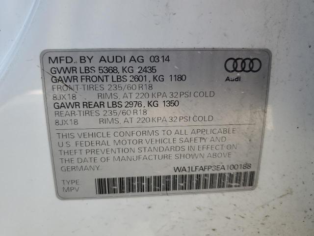 Photo 14 from auction – 2014 AUDI Q5 PREMIUM with VIN WA1LFAFP3EA100188
