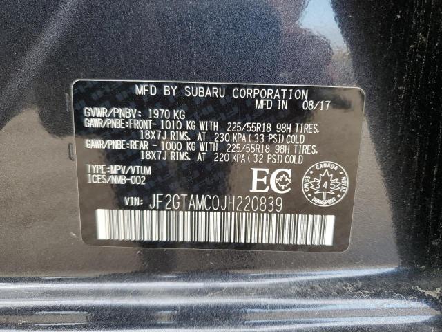 Photo 14 from auction – 2018 SUBARU CROSSTREK with VIN JF2GTAMC0JH220839