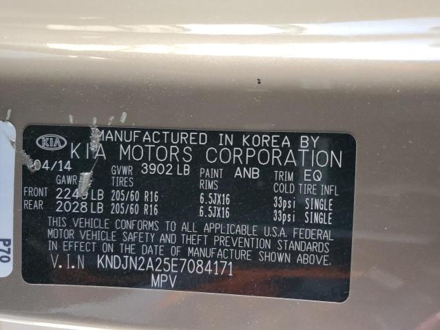 Photo 14 from auction – 2014 KIA SOUL with VIN KNDJN2A25E7084171