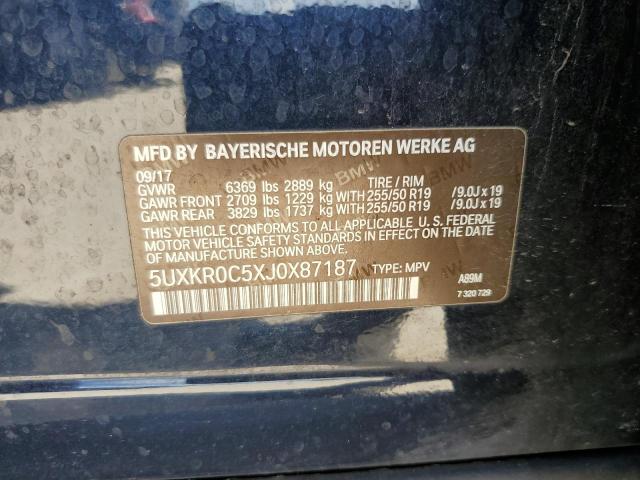 Photo 14 from auction – 2018 BMW X5 XDRIVE3 with VIN 5UXKR0C5XJ0X87187