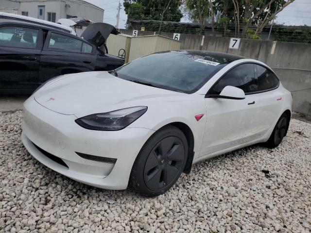 TESLA MODEL 3 2022 with VIN 5YJ3E1EB7NF238063 - Photo from auction