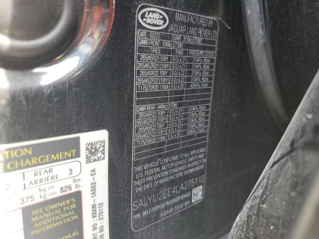 Photo 14 from auction – 2020 LAND ROVER RANGE ROVE with VIN SALYU2EE4LA275112