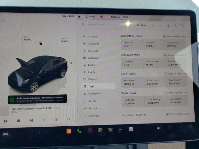 Photo 9 from auction – 2022 TESLA MODEL Y with VIN 7SAYGDEE5NA008775
