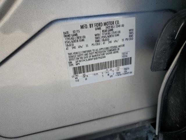 Photo 14 from auction – 2015 FORD EDGE SEL with VIN 2FMTK3J89FBB76299