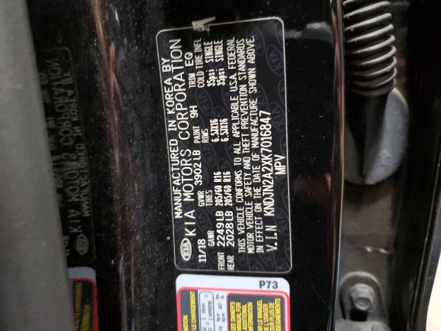 Photo 14 from auction – 2019 KIA SOUL with VIN KNDJN2A2XK7016847