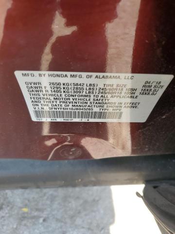 Photo 14 from auction – 2018 HONDA PILOT LX with VIN 5FNYF6H10JB045265