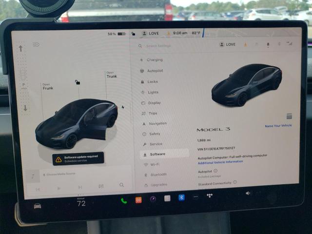Photo 9 from auction – 2024 TESLA MODEL 3 with VIN 5YJ3E1EA7RF750127