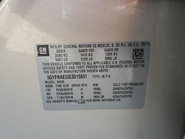 Photo 14 from auction – 2012 CADILLAC SRX LUXURY with VIN 3GYFNAE33CS515831