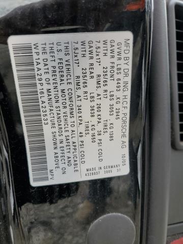 Photo 14 from auction – 2006 PORSCHE CAYENNE with VIN WP1AA29P16LA23533