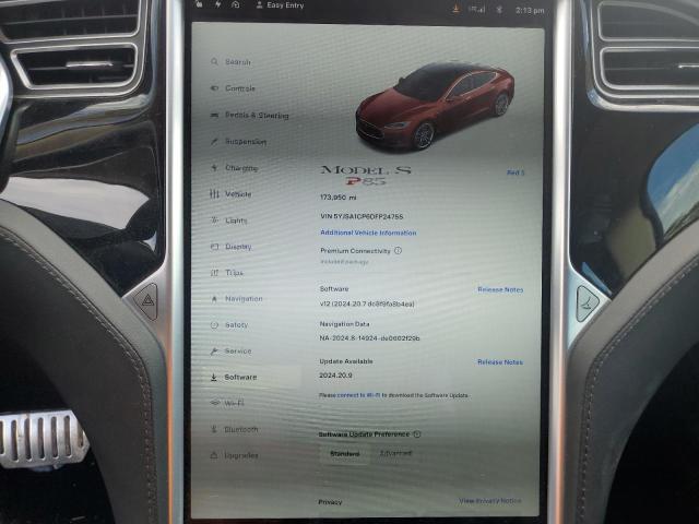 Photo 9 from auction – 2013 TESLA MODEL S with VIN 5YJSA1CP6DFP24755