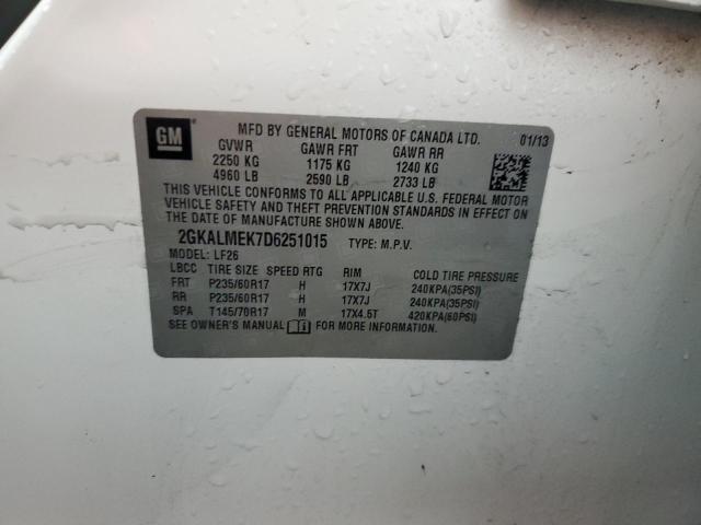 Photo 14 from auction – 2013 GMC TERRAIN SL with VIN 2GKALMEK7D6251015