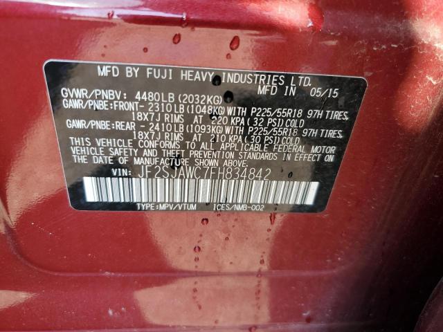 Zdjęcie 14 z aukcji – 2015 SUBARU FORESTER 2 z VIN JF2SJAWC7FH834842