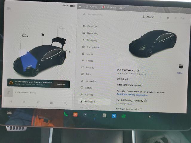 Photo 9 from auction – 2019 TESLA MODEL 3 with VIN 5YJ3E1EA1KF316937