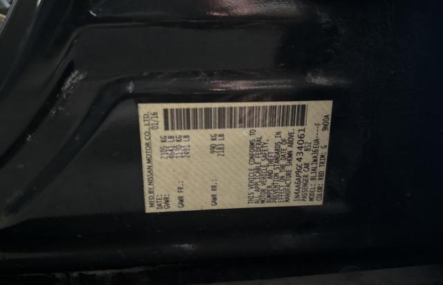 Photo 10 from auction – 2016 NISSAN MAXIMA 3.5 with VIN 1N4AA6AP9GC434061
