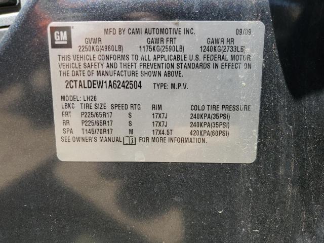 Photo 14 from auction – 2010 GMC TERRAIN SL with VIN 2CTALDEW1A6242504