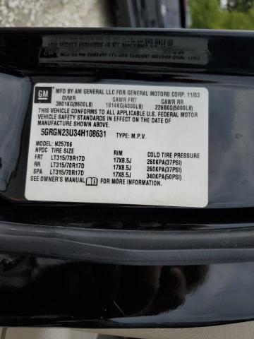 Photo 14 from auction – 2004 HUMMER H2 with VIN 5GRGN23U34H108631