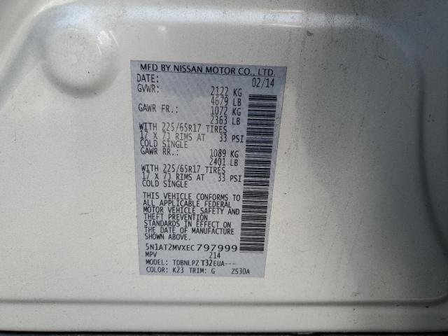 Photo 14 from auction – 2014 NISSAN ROGUE S with VIN 5N1AT2MVXEC797999