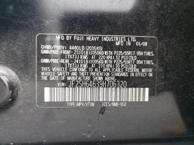 Photo 14 from auction – 2009 SUBARU FORESTER 2 with VIN JF2SH64639H706320