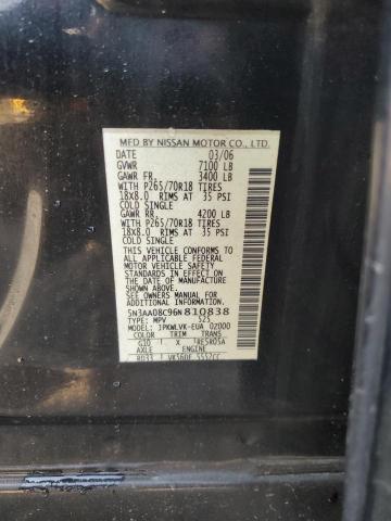 Photo 14 from auction – 2006 INFINITI QX56 with VIN 5N3AA08C96N810838