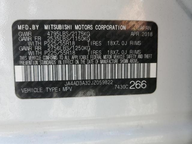 Photo 14 from auction – 2018 MITSUBISHI OUTLANDER with VIN JA4AD3A32JZ059822