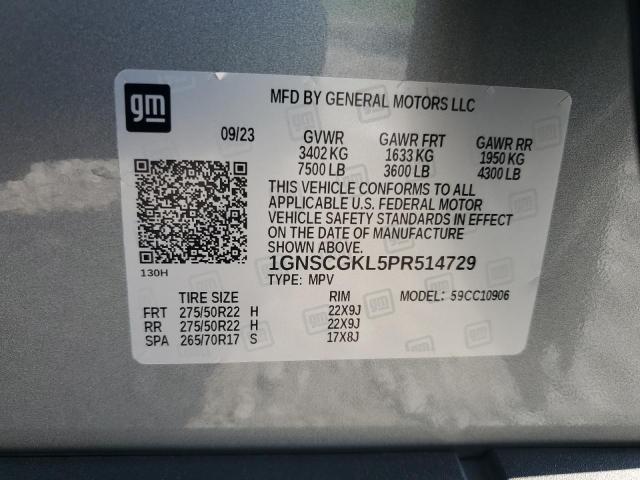 Photo 14 from auction – 2023 CHEVROLET SUBURBAN C with VIN 1GNSCGKL5PR514729