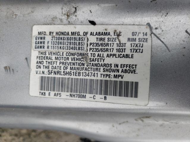 Photo 14 from auction – 2014 HONDA ODYSSEY EX with VIN 5FNRL5H61EB134741