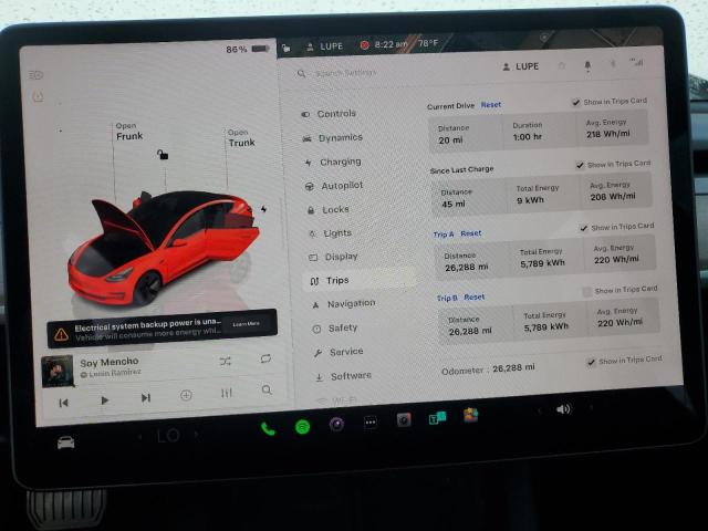 Photo 9 from auction – 2023 TESLA MODEL 3 with VIN 5YJ3E1EA2PF516152