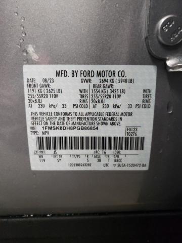 Photo 14 from auction – 2023 FORD EXPLORER X with VIN 1FMSK8DH8PGB86854