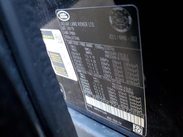 Photo 14 from auction – 2019 LAND ROVER RANGE ROVE with VIN SALWR2RK7KA872889
