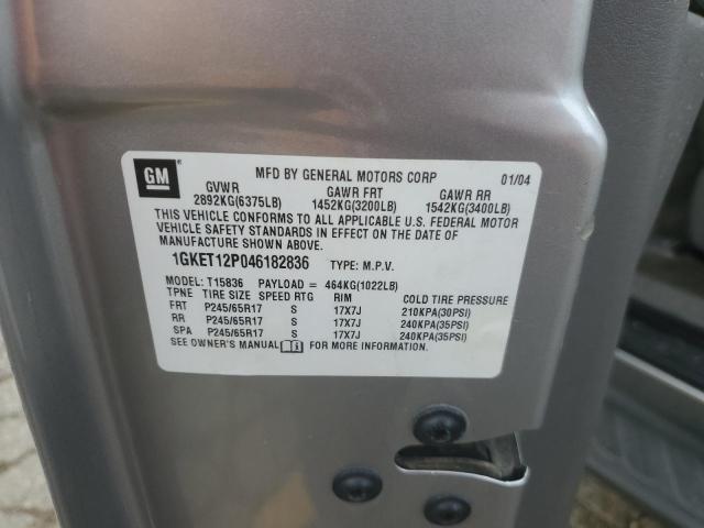 Photo 14 from auction – 2004 GMC ENVOY XUV with VIN 1GKET12P046182836