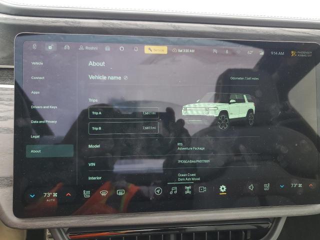Photo 9 from auction – 2023 RIVIAN R1S ADVENT with VIN 7PDSGABA6PN017889