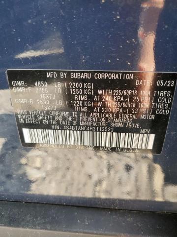 Photo 14 from auction – 2024 SUBARU OUTBACK LI with VIN 4S4BTANC4R3113532