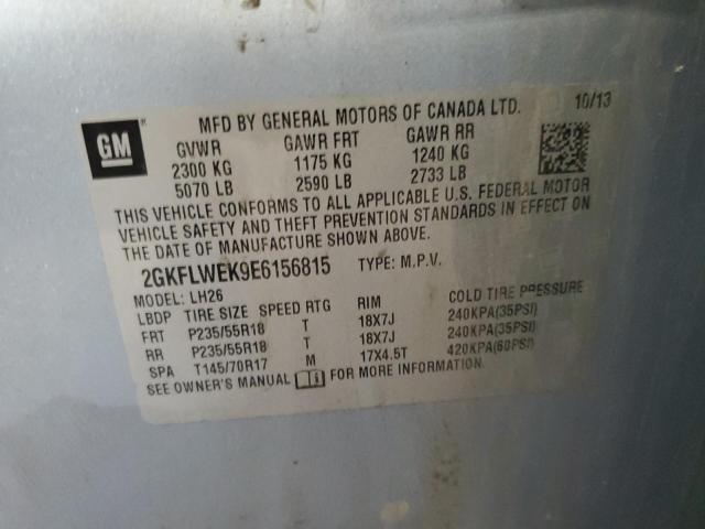 Photo 14 from auction – 2014 GMC TERRAIN SL with VIN 2GKFLWEK9E6156815