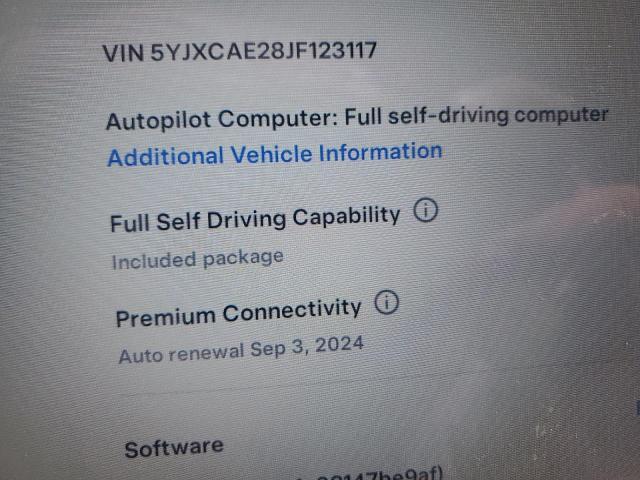 Photo 14 from auction – 2018 TESLA MODEL X with VIN 5YJXCAE28JF123117