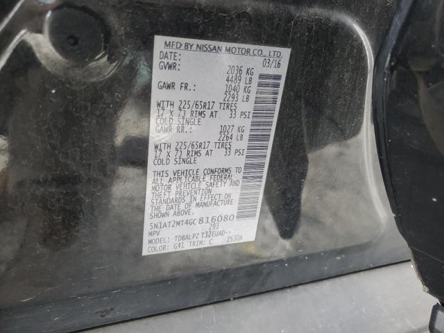 Photo 14 from auction – 2016 NISSAN ROGUE S with VIN 5N1AT2MT4GC816080