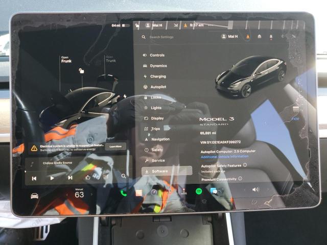 Photo 9 from auction – 2019 TESLA MODEL 3 with VIN 5YJ3E1EA5KF399272