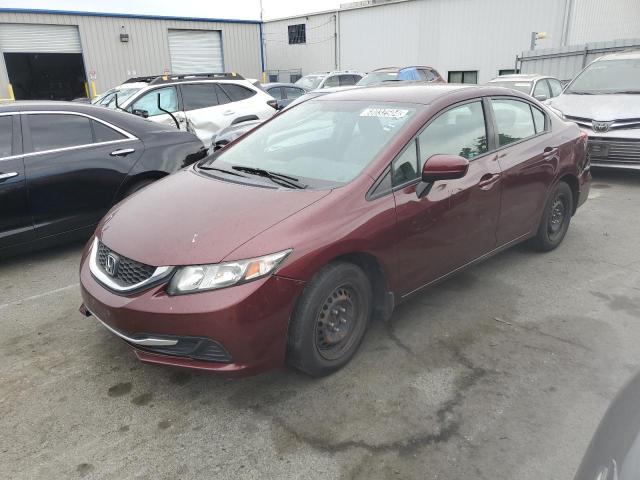 HONDA CIVIC LX 2015 with VIN 19XFB2F58FE078514 - Photo from auction