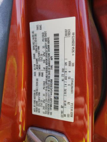 Photo 14 from auction – 2019 FORD ESCAPE S with VIN 1FMCU0F74KUC55358