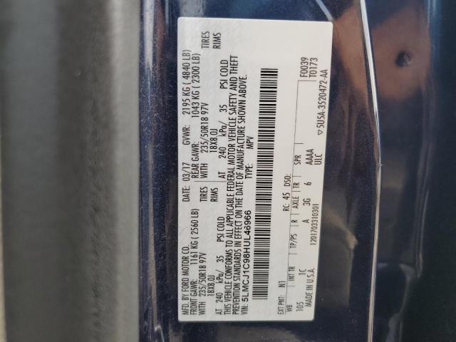 Photo 14 from auction – 2017 LINCOLN MKC PREMIE with VIN 5LMCJ1C98HUL46966