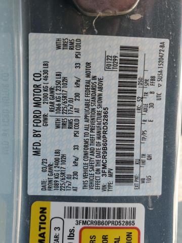 Photo 14 from auction – 2023 FORD BRONCO SPO with VIN 3FMCR9B60PRD52865
