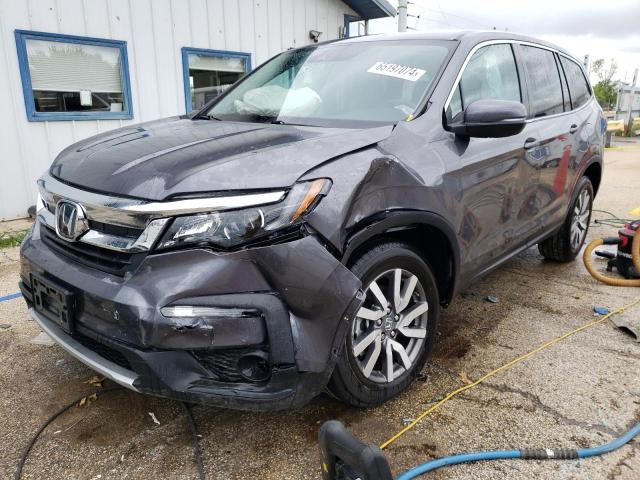 HONDA PILOT EX 2021 with VIN 5FNYF6H33MB090206 - Photo from auction